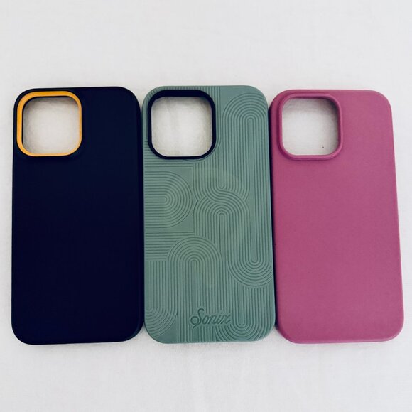 Bundle (3) I Phone 14 Pro Max Cases Black Forest Green Dusty Pink Magnetic Cases - Picture 8 of 8